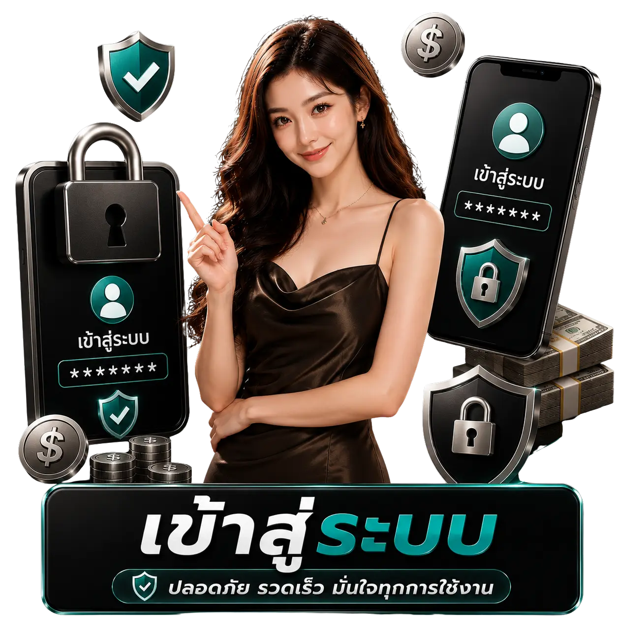 เข้าสู่ระบบ ปลอดภัย รวดเร็ว มั่นใจทุกการเข้าใช้งาน - ธีมน้ำตาล